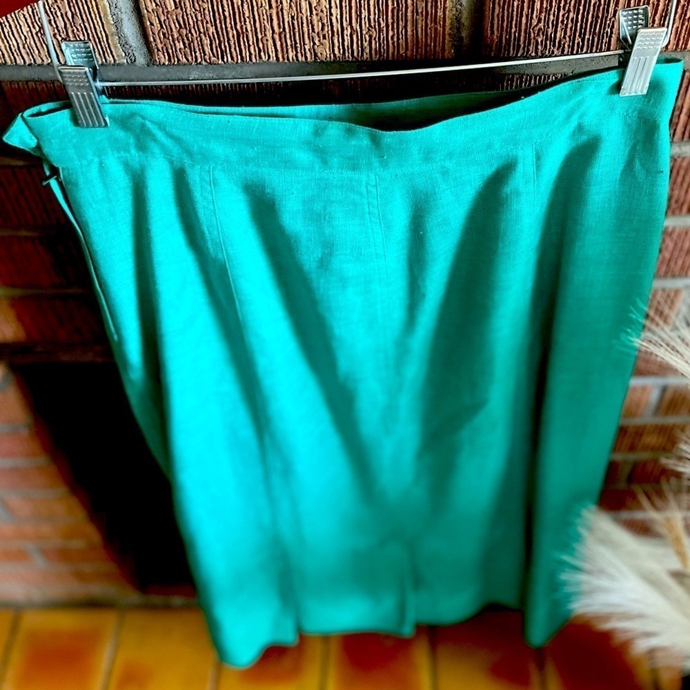 LIZ CLAIBORNE LINEN SKIRT - Picture 6 of 8